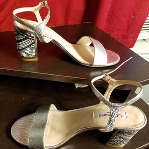 Block heel, platform sandal